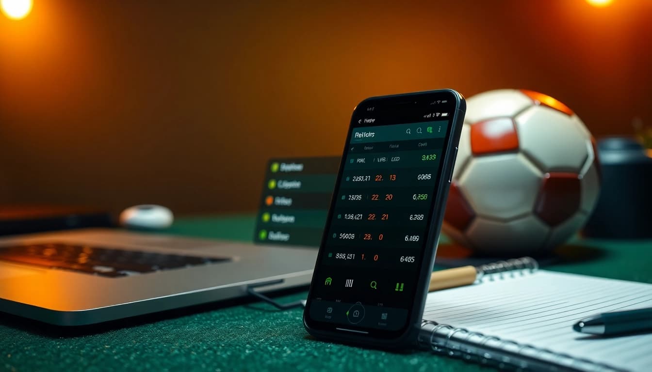 Live football betting odds from https://keonhacai.gold/ displayed on a mobile device with analytical notes.
