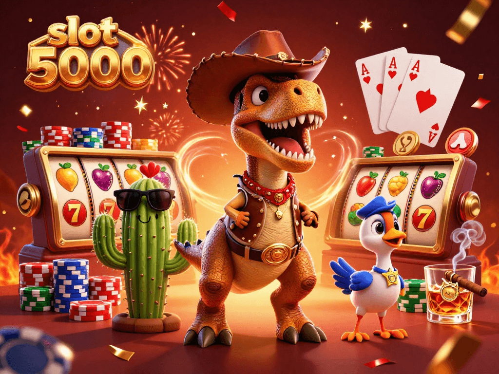 Enjoy exciting gameplay with slot 5000 featuring dynamic characters and vibrant casino elements.