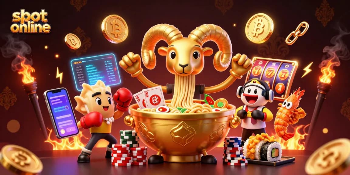 Spin to win at slot online with a vibrant 3D illustration of a dynamic casino scene.