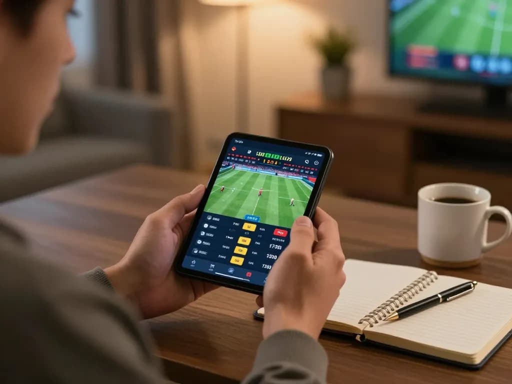 KONG88 user placing bets on a mobile app with live sports odds displayed, highlighting online betting excitement.