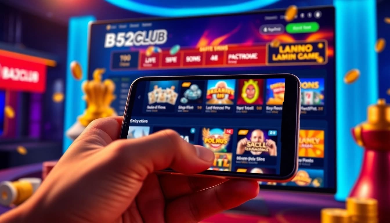 Engaging dashboard of B52Club showcasing online gambling games and promotions at https://b52clubn.com/.