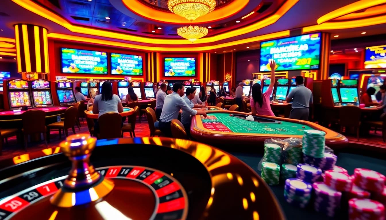 Engaging overview of brazil igaming news in a lively casino setting.