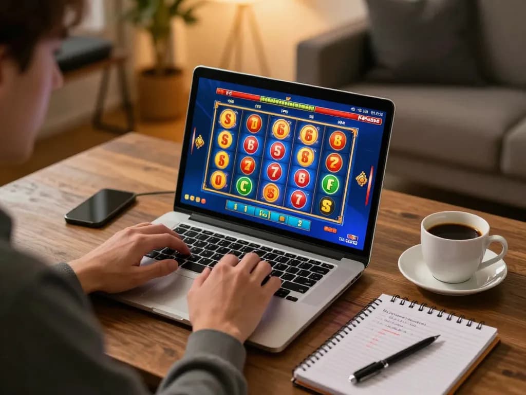 Player enjoying a thrilling online slot experience on FAFA828 with vibrant graphics and strategies.