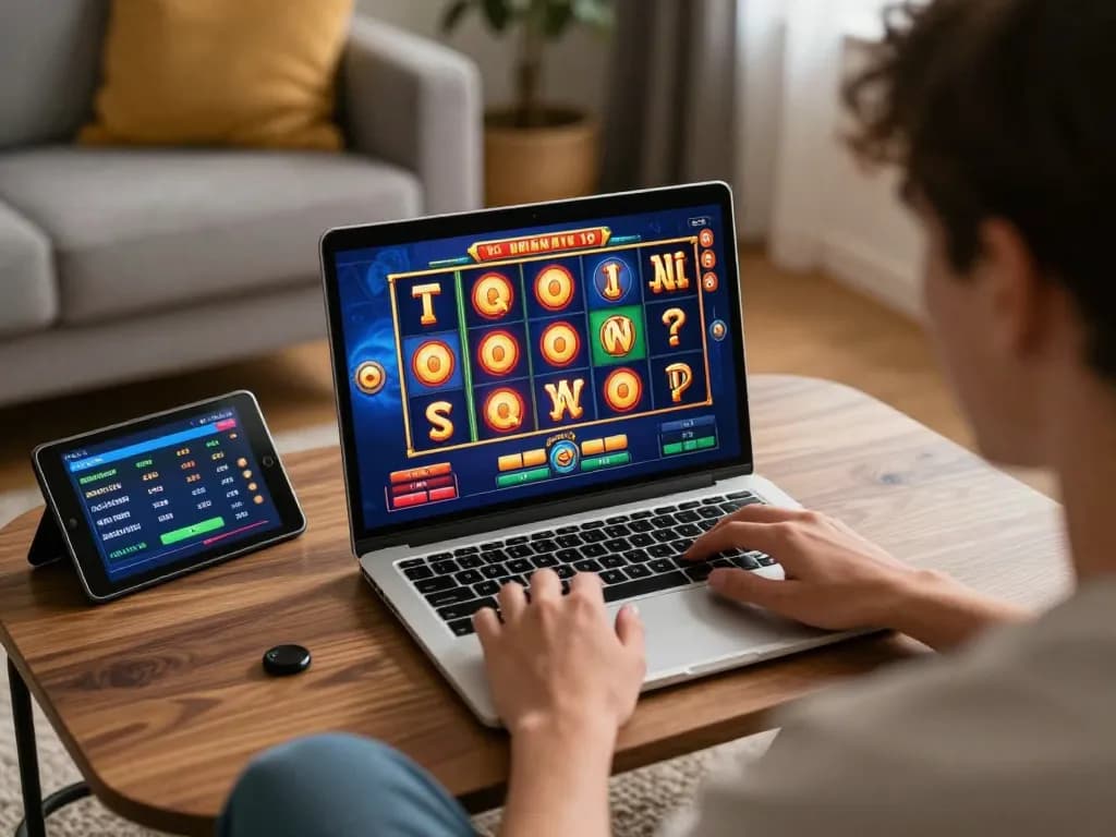 Gacor slots spinning on laptop screen during an engaging online gaming session