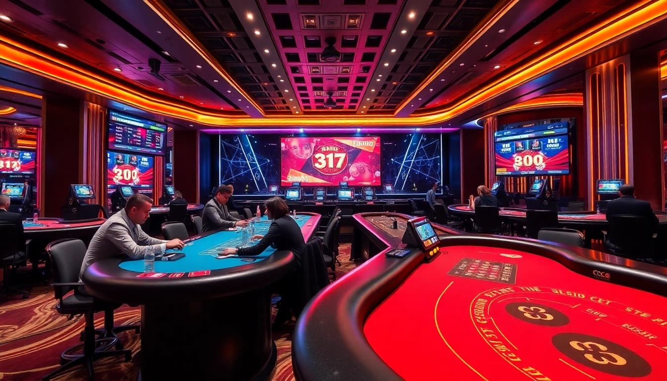 Experience the excitement of live casino Malaysia with vibrant dealers and engaging gameplay at a luxury gaming table.