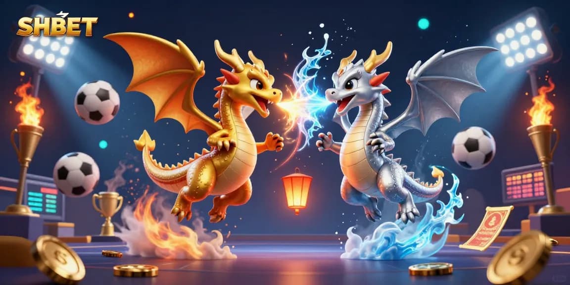 Experience thrilling gaming adventures with SHBET, featuring dynamic dragons and vibrant casino elements.