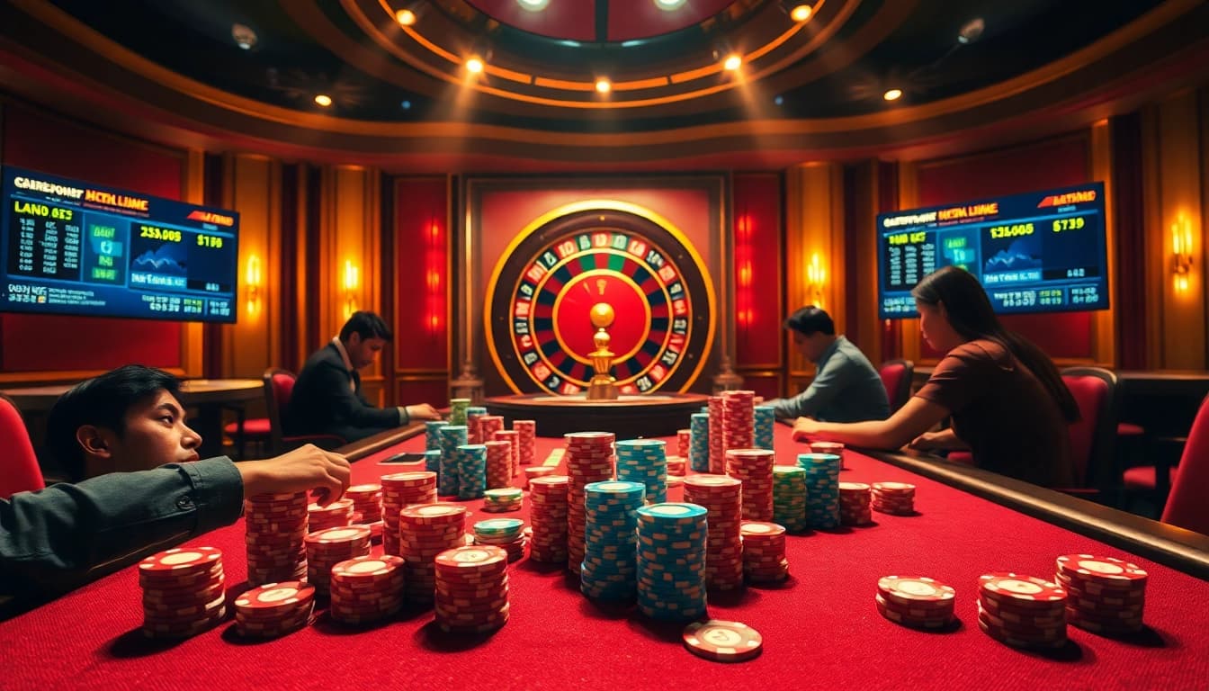 Engage in thrilling gaming at https://xx88.video/ with vibrant casino tables and excited players.