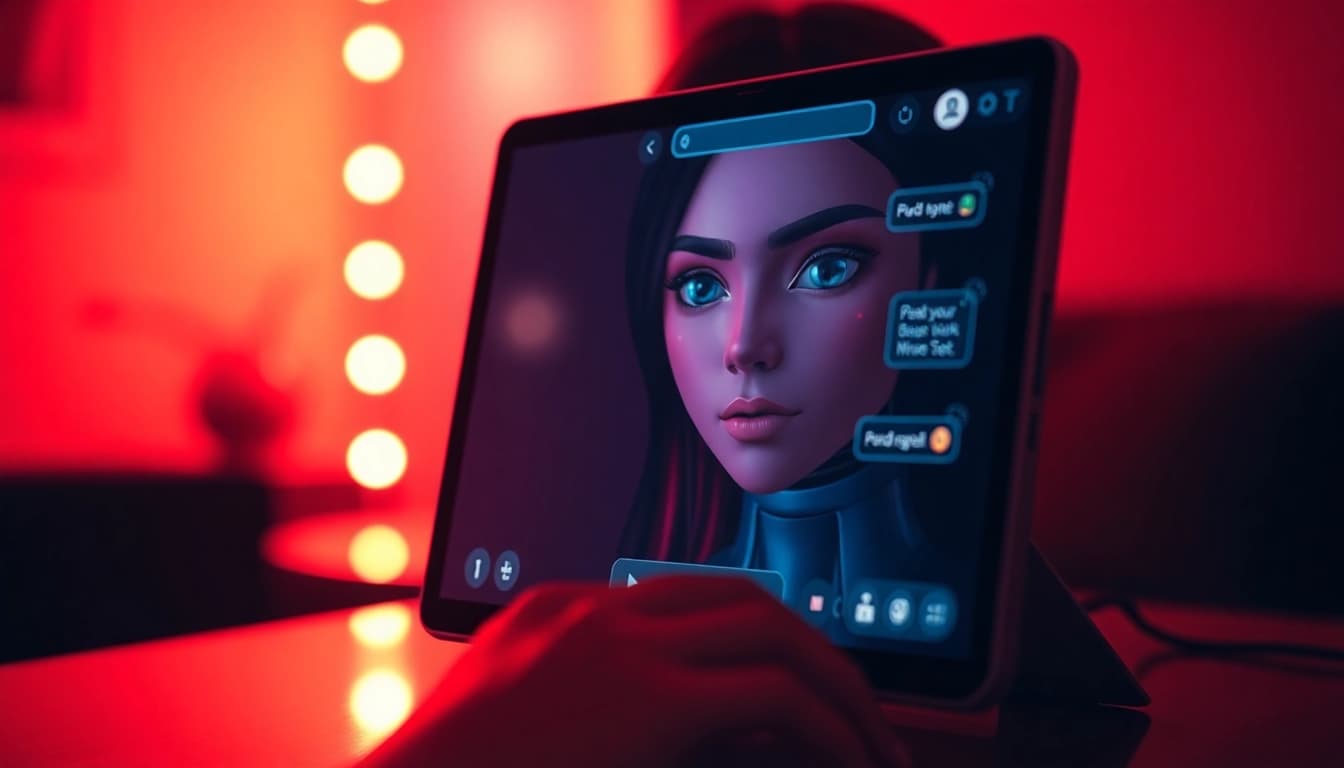 Engage in intimate AI chat porn with a realistic AI chatbot interaction.