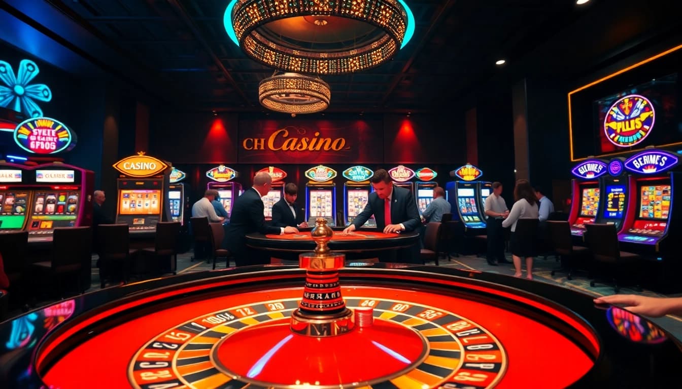 Experience the excitement of the best online casino with lively gaming atmosphere and vibrant colors.