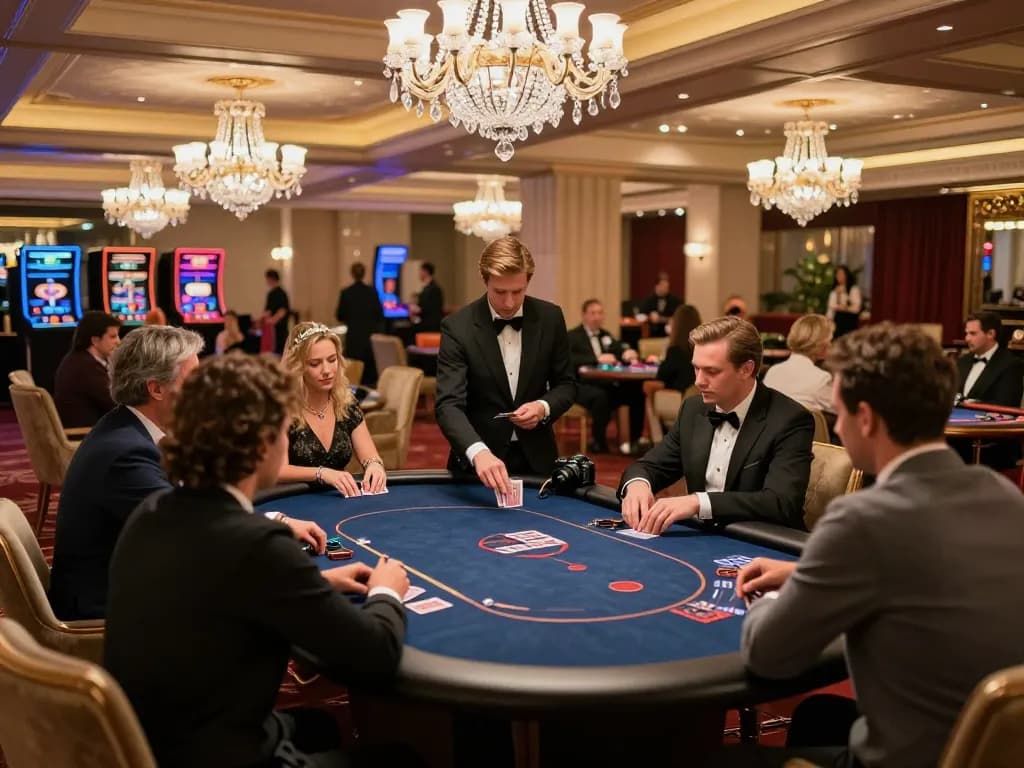 Players enjoying the exclusive 888new vip poker experience in a luxury casino setting.