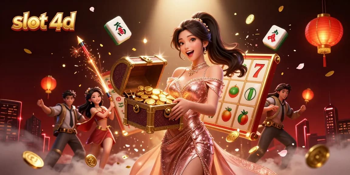 Rasakan sensasi slot 4D dengan visual yang vibrant dan grafik menarik dalam ilustrasi 3D ini.