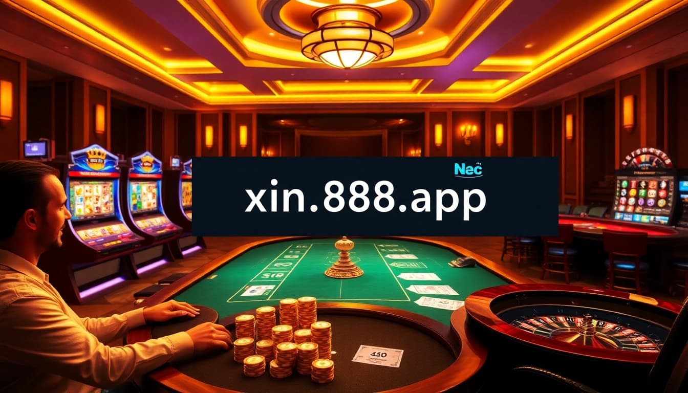 Exciting online casino scene featuring gaming tables and slot machines at https://xin88ac.app/ for thrilling gambling experiences.