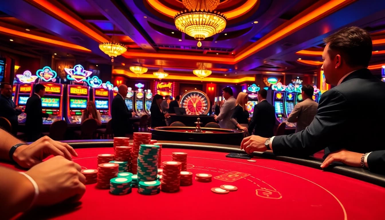 Engage with thrilling poker strategies at https://789win223.com/, featuring cards and colorful poker chips.
