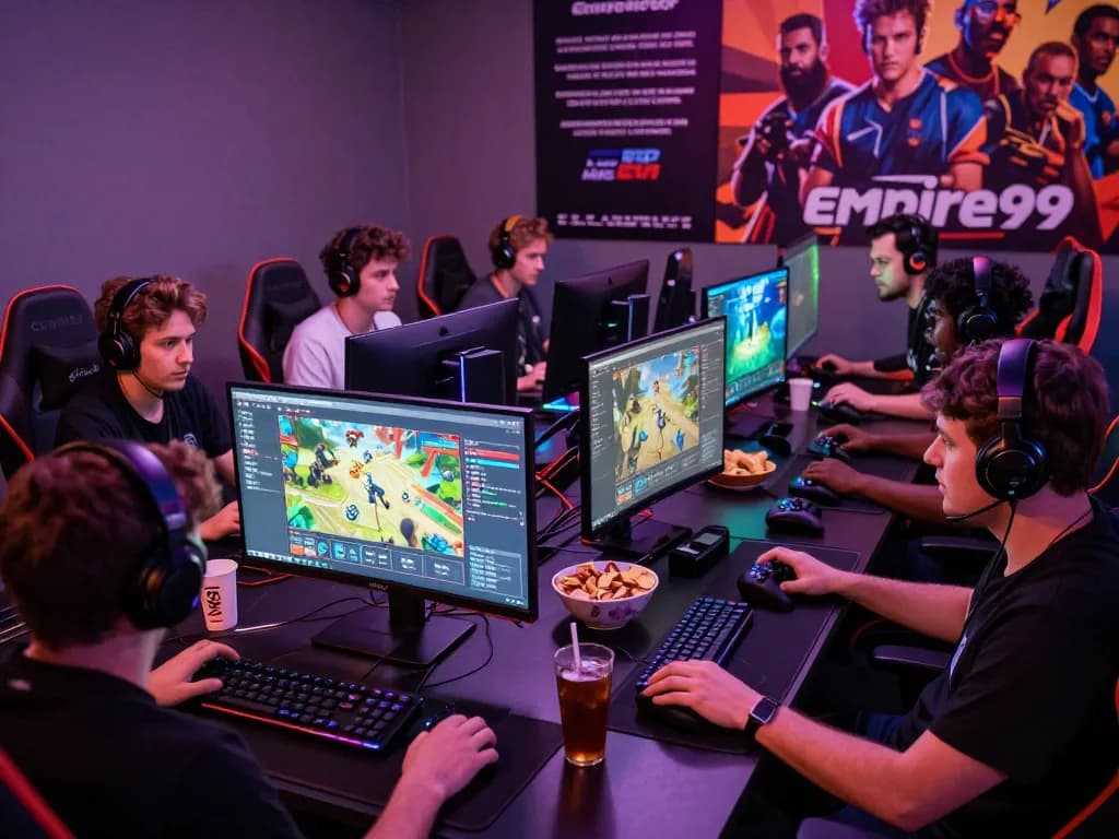 Players enjoying the empire99 gaming platform in an exciting atmosphere.