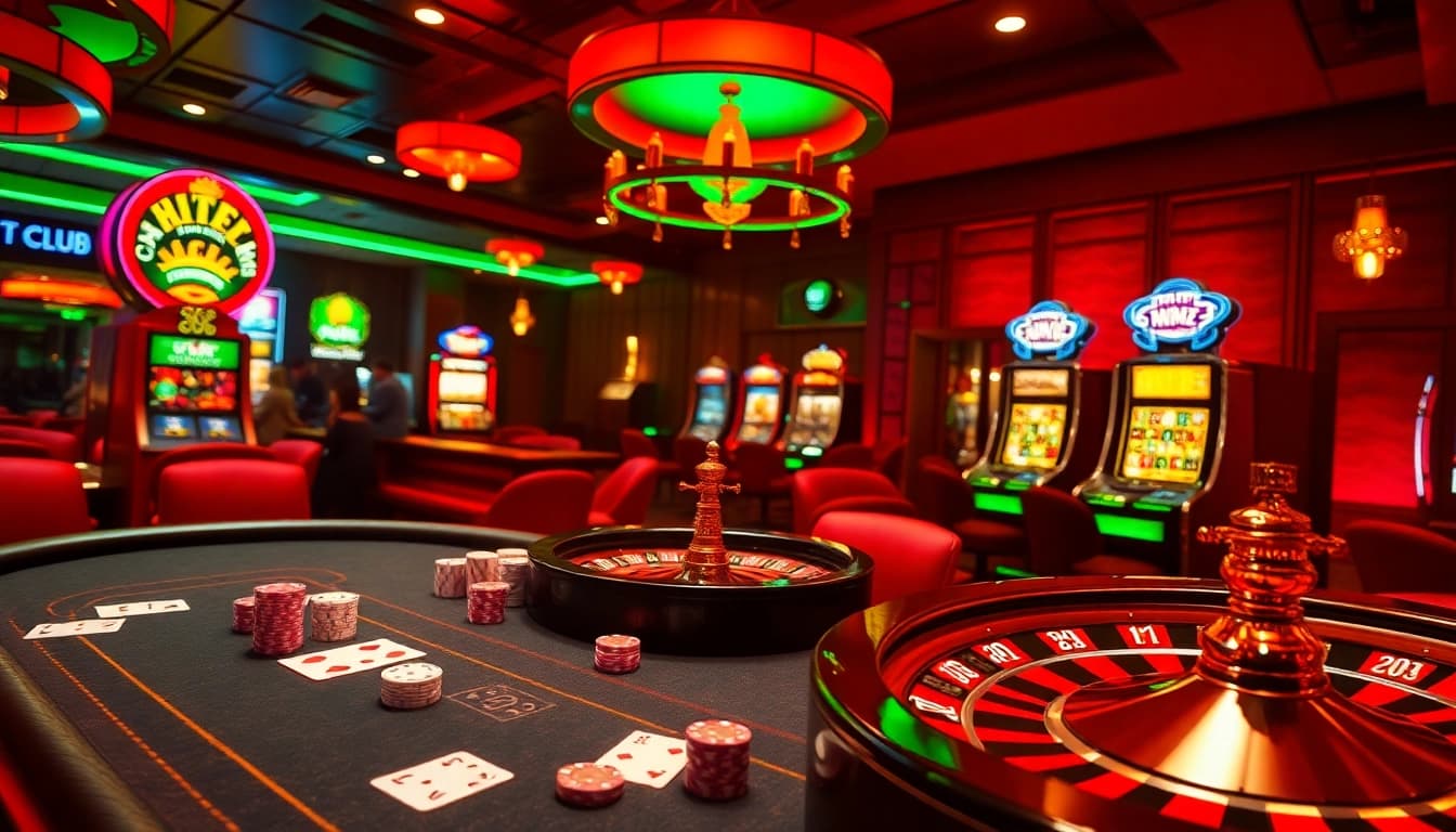 HITCLUB invites players to experience luxury and excitement at a vibrant casino atmosphere.