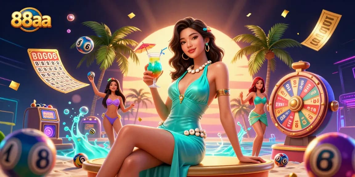 Play and win exciting prizes at 88aa's vibrant casino gaming scene with dynamic lottery elements.