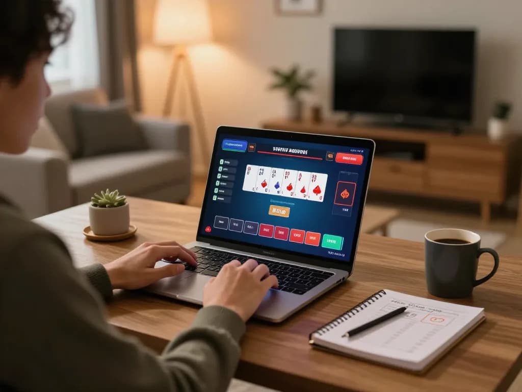 Experience thrilling online gameplay at 78win with engaging poker sessions in cozy home settings