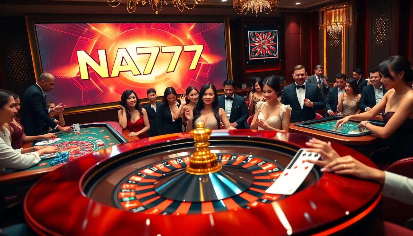 Experience the thrill of gambling at NA777 with players enjoying dynamic casino games.