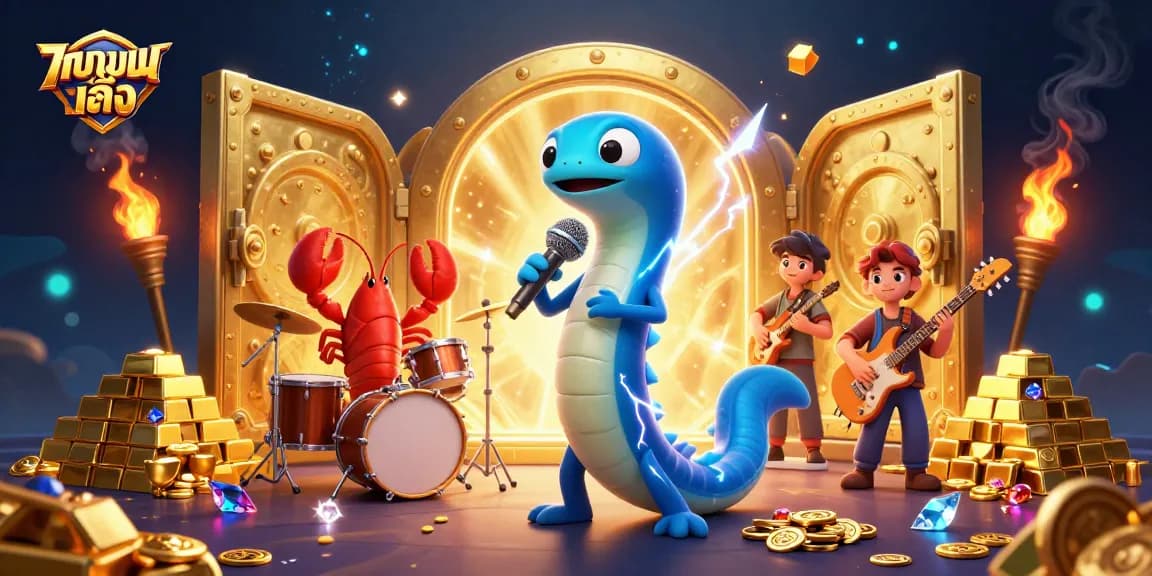 Bet on แทงบอลเต็ง with an energetic underwater casino scene featuring unique characters and dynamic elements.
