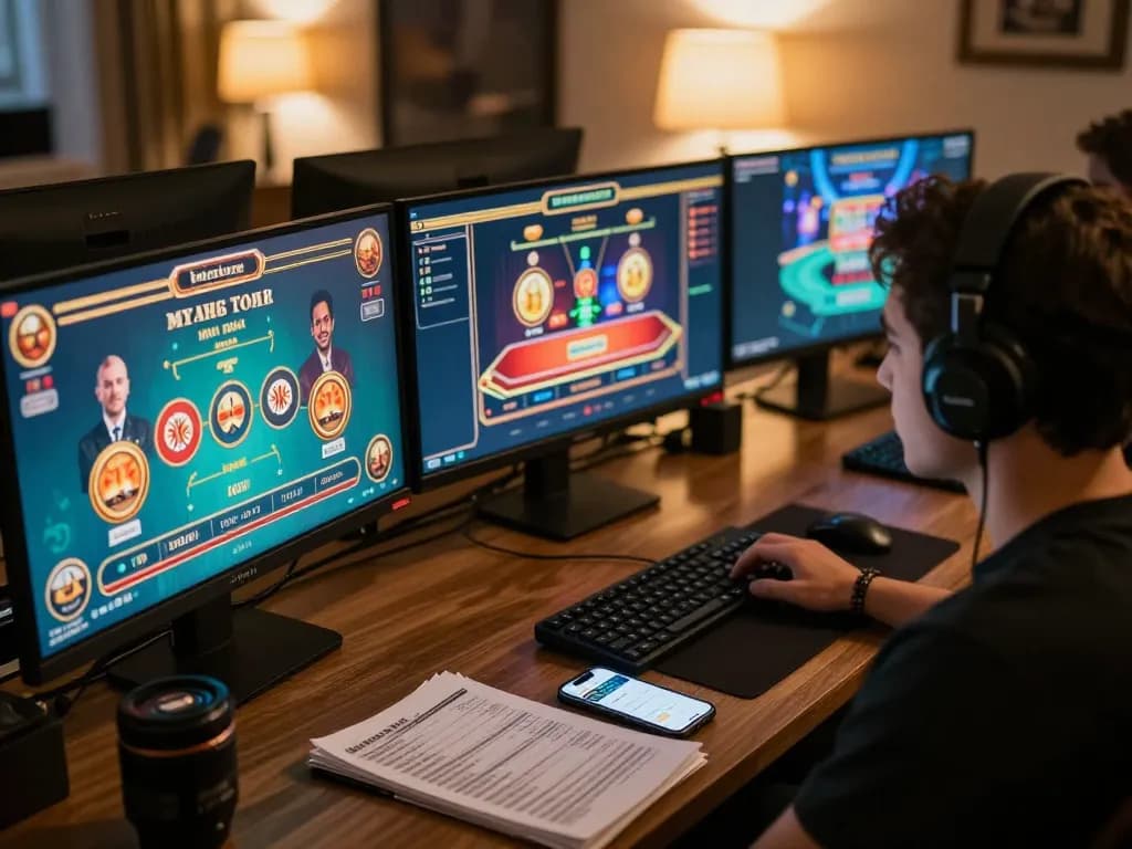Players enjoying strategic online casino experience with landlordmoneysaving tips for betting success.
