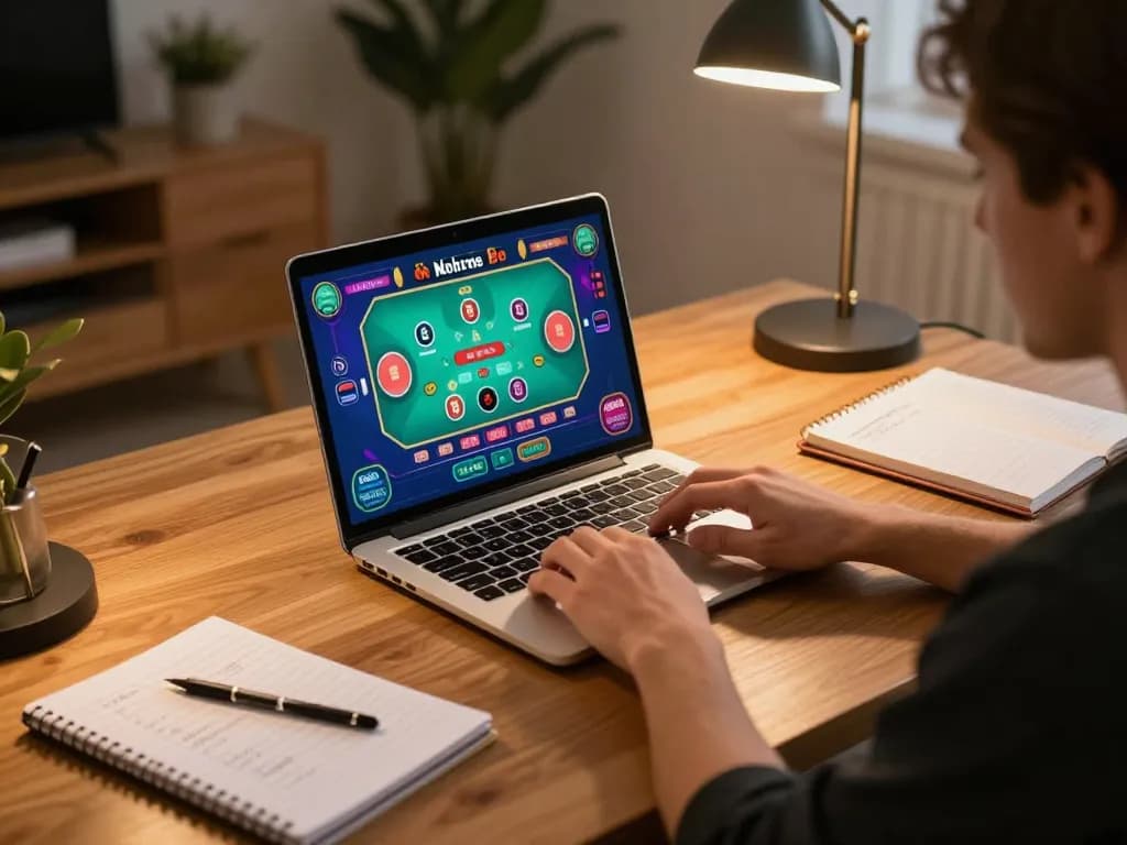 Engaging in online blackjack at home with ww88, showcasing strategic gameplay and relaxation