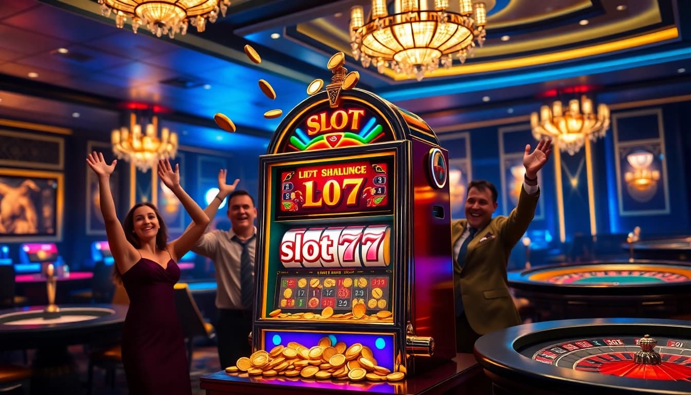 Rasakan kegembiraan menang di slot777 pada mesin slot kasino mewah.