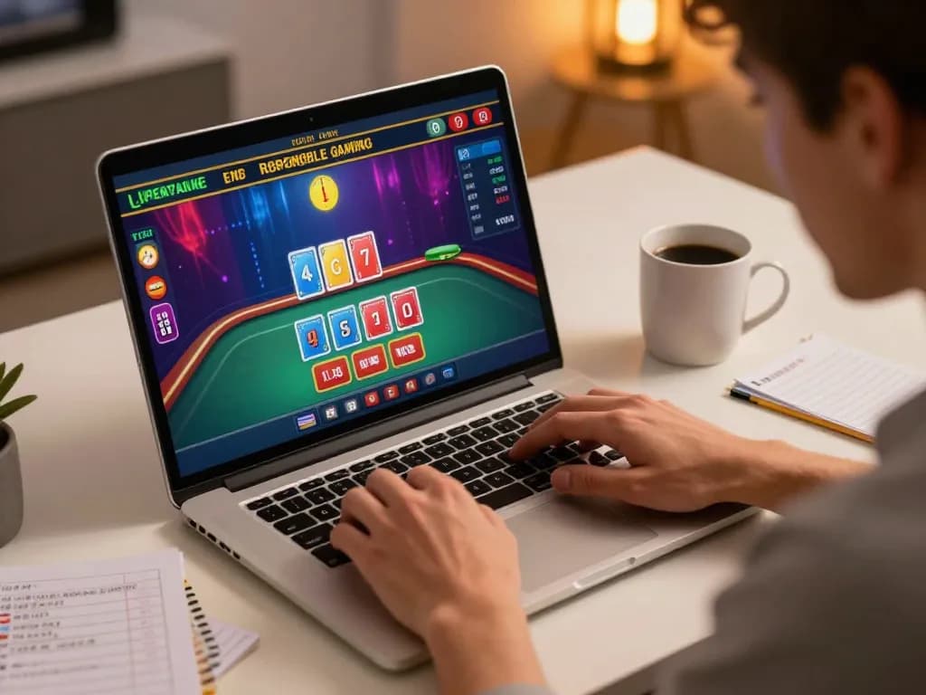 Player engaging with live dealer game on 79club, showcasing a vibrant online gaming setup.
