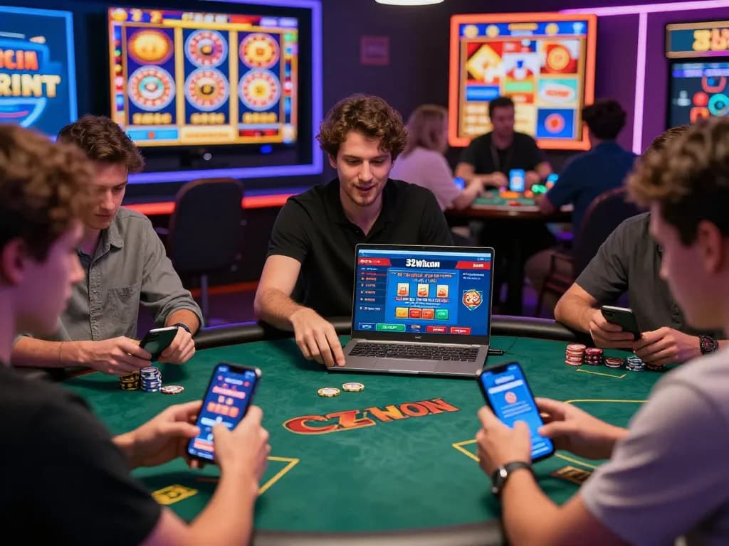 Players enjoying engaging online casino games on 32win.com, showcasing thrilling betting experiences.