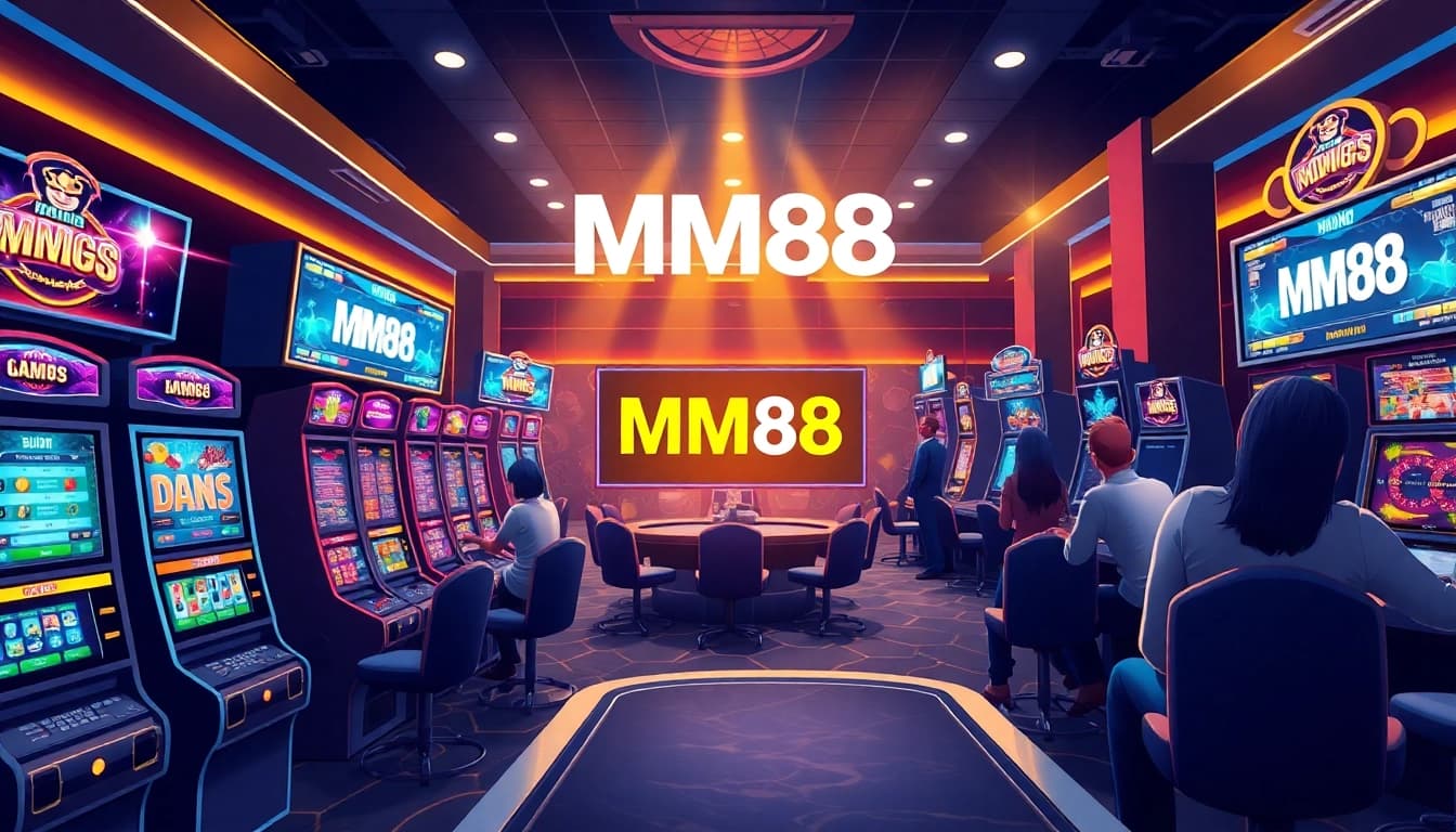 Experience the excitement of MM88 online gambling with vibrant casino games and digital interfaces.