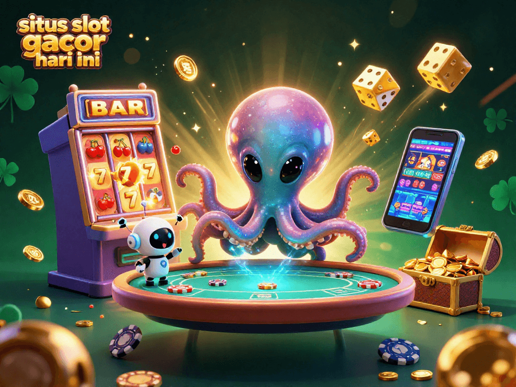 Engaging scene showcasing the situs slot gacor hari ini with vibrant alien characters and thrilling slot machine action.