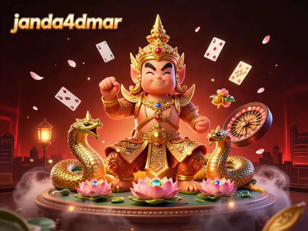 Gameplay seru di janda4dmar dengan penjaga kuil dan elemen kasino menarik.