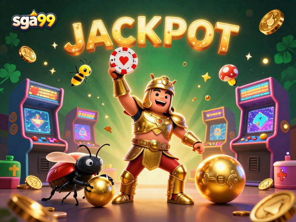 Play and win big at sga99 with vibrant casino fun depicted through dynamic characters and gaming elements.