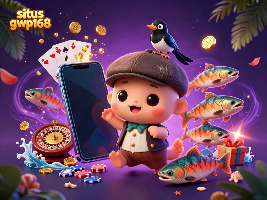 Visualisasikan situs gwp168 dengan monster Loch Ness dan elemen permainan slot yang menarik.