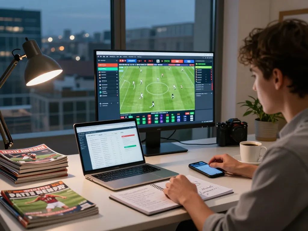 Engaging kèo nhà cái betting analysis scene with live odds and sports statistics