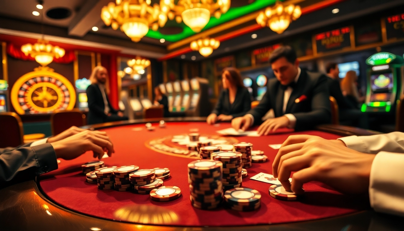 Players strategizing at a poker table while exploring the hidden wiki connections.