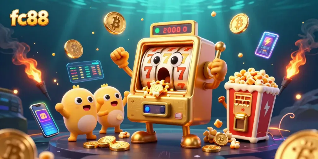 Spin jackpots at fc88 with exciting gaming moments from lively golden slot machines.
