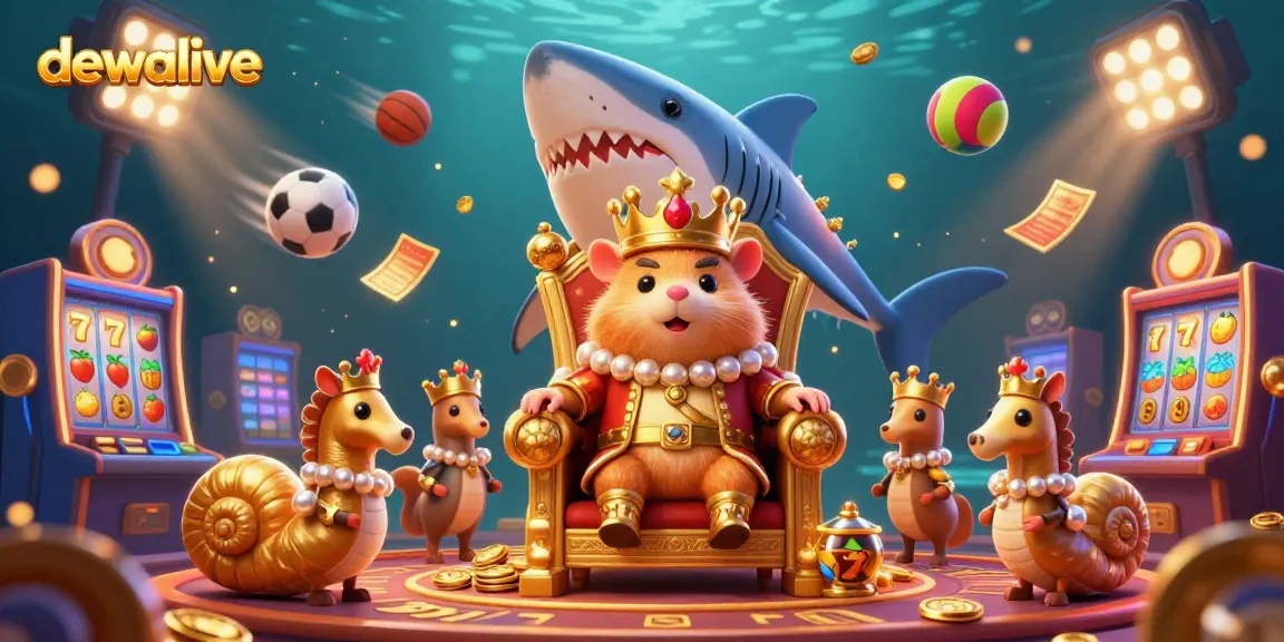 Menangkan permainan slot di dewalive dengan persembahan raja hamster kecil dan elemen kasino yang mengesankan.