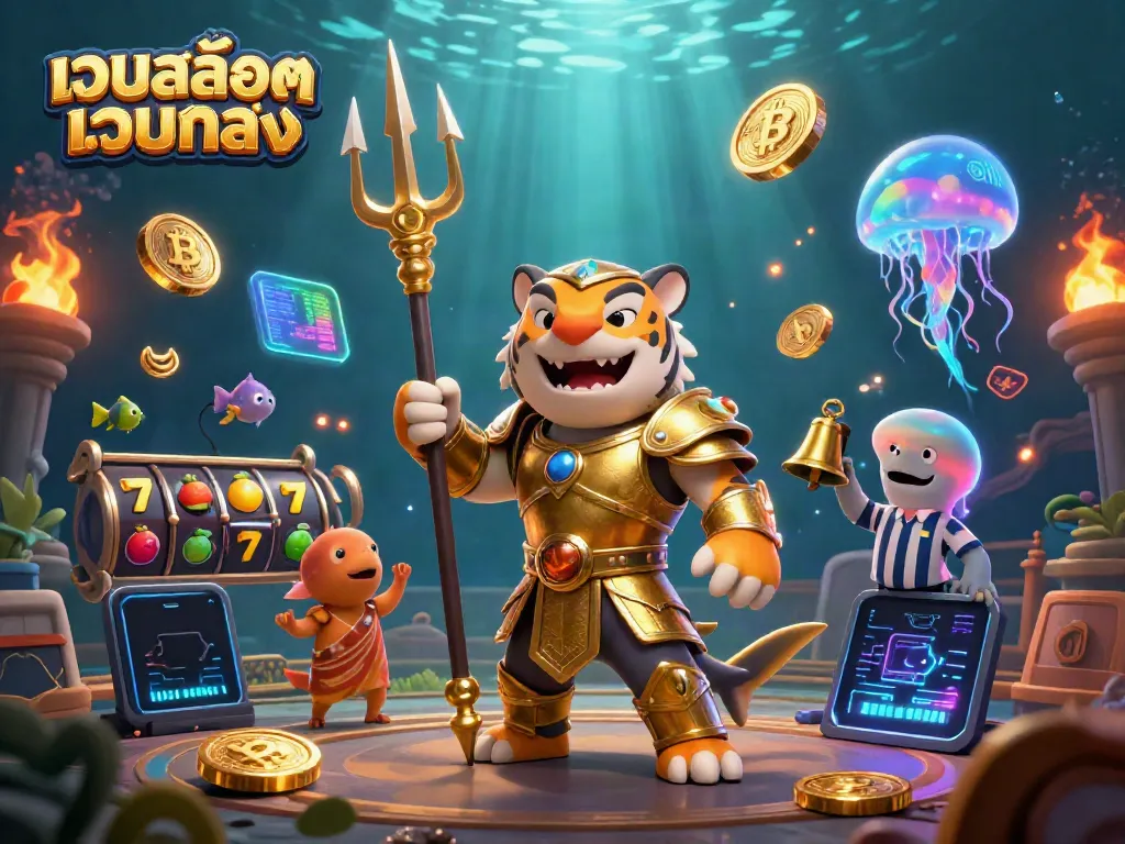 เกมสล็อต เว็บสล็อตเว็บตรง ร่วมกับฉลามเสือในเกราะทอง อุปกรณ์ล็อตสุดพิเศษ