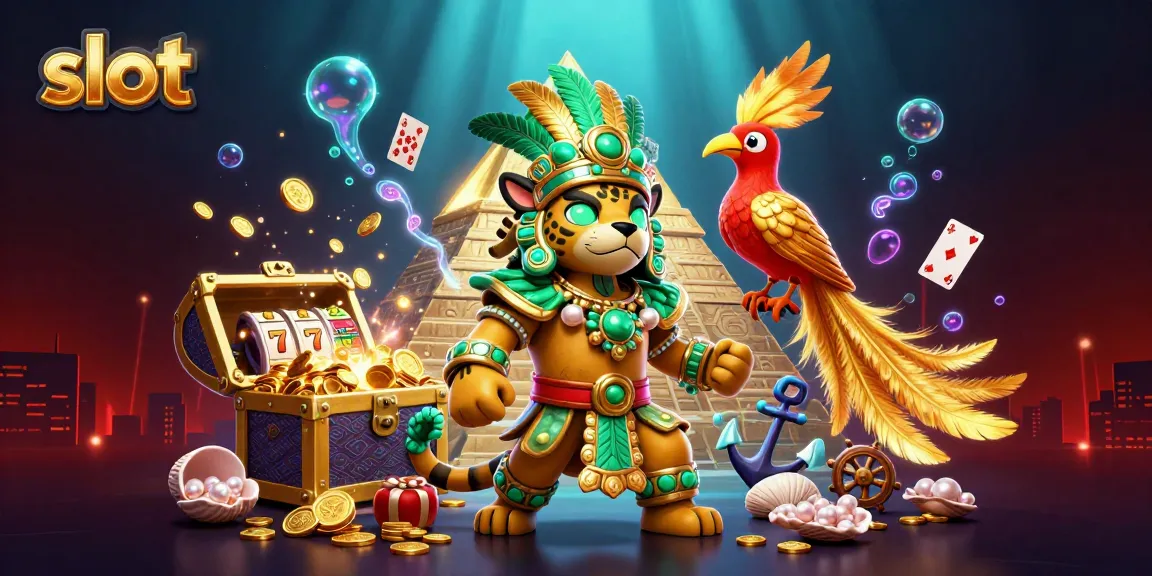 Slot gacor dengan jackpot melimpah di ilustrasi kasino digital 3D