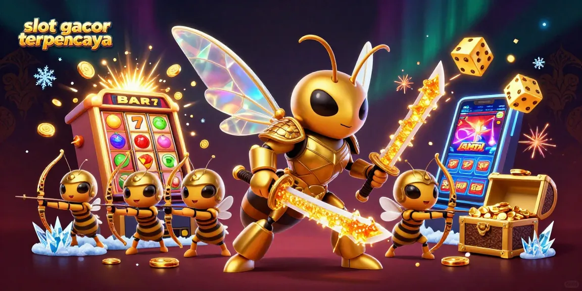 Experience thrilling wins with slot gacor terpercaya, featuring dynamic characters and vibrant casino elements.