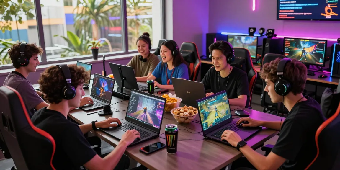 Engaged players enjoying mahajitu online gaming with vibrant atmosphere and camaraderie.