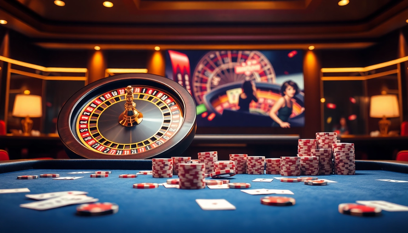 Experience thrilling online gambling strategies at amanahtoto with vibrant casino elements.