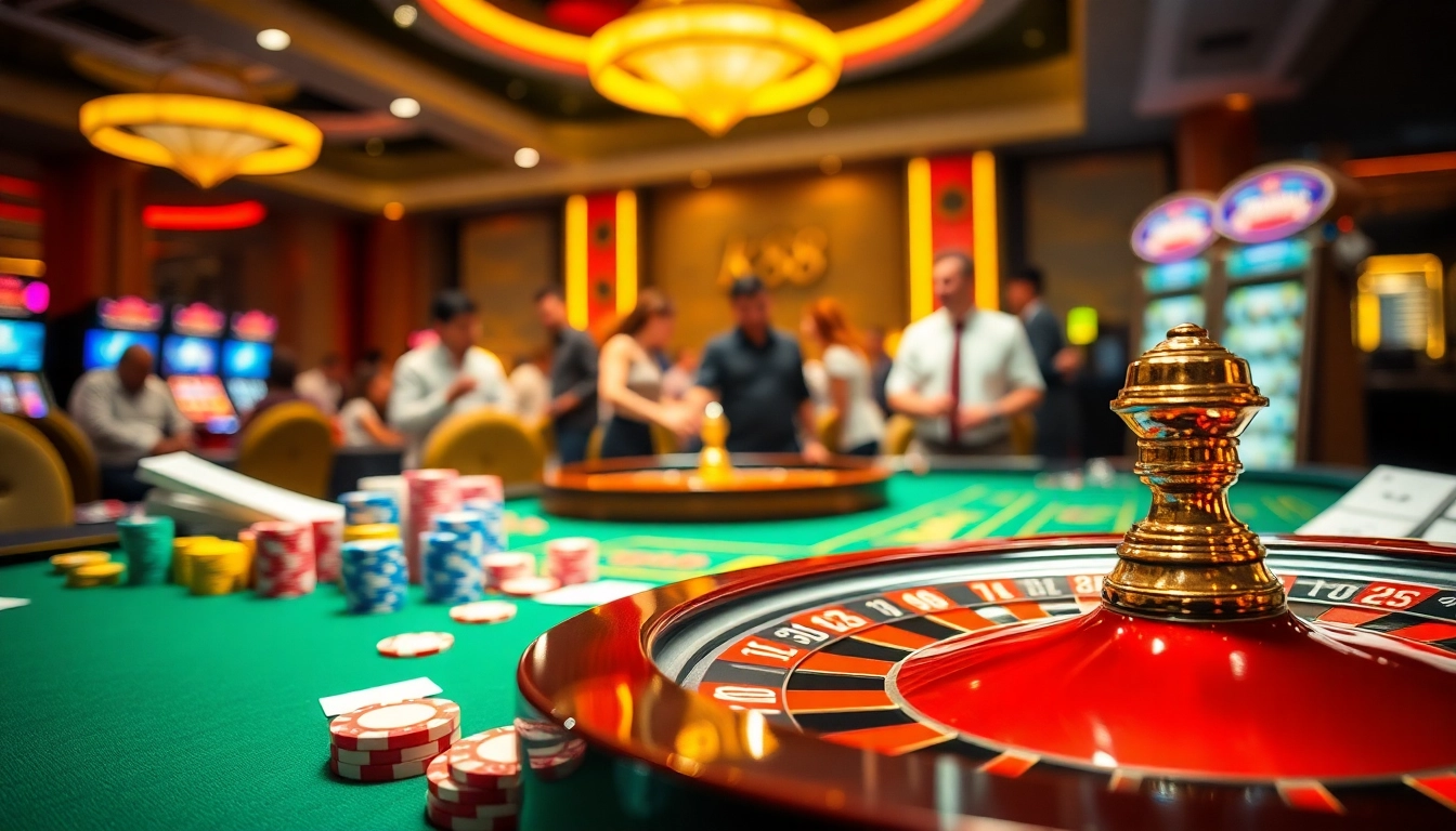 K88 offers an exciting casino experience with lively gaming tables and colorful betting chips.