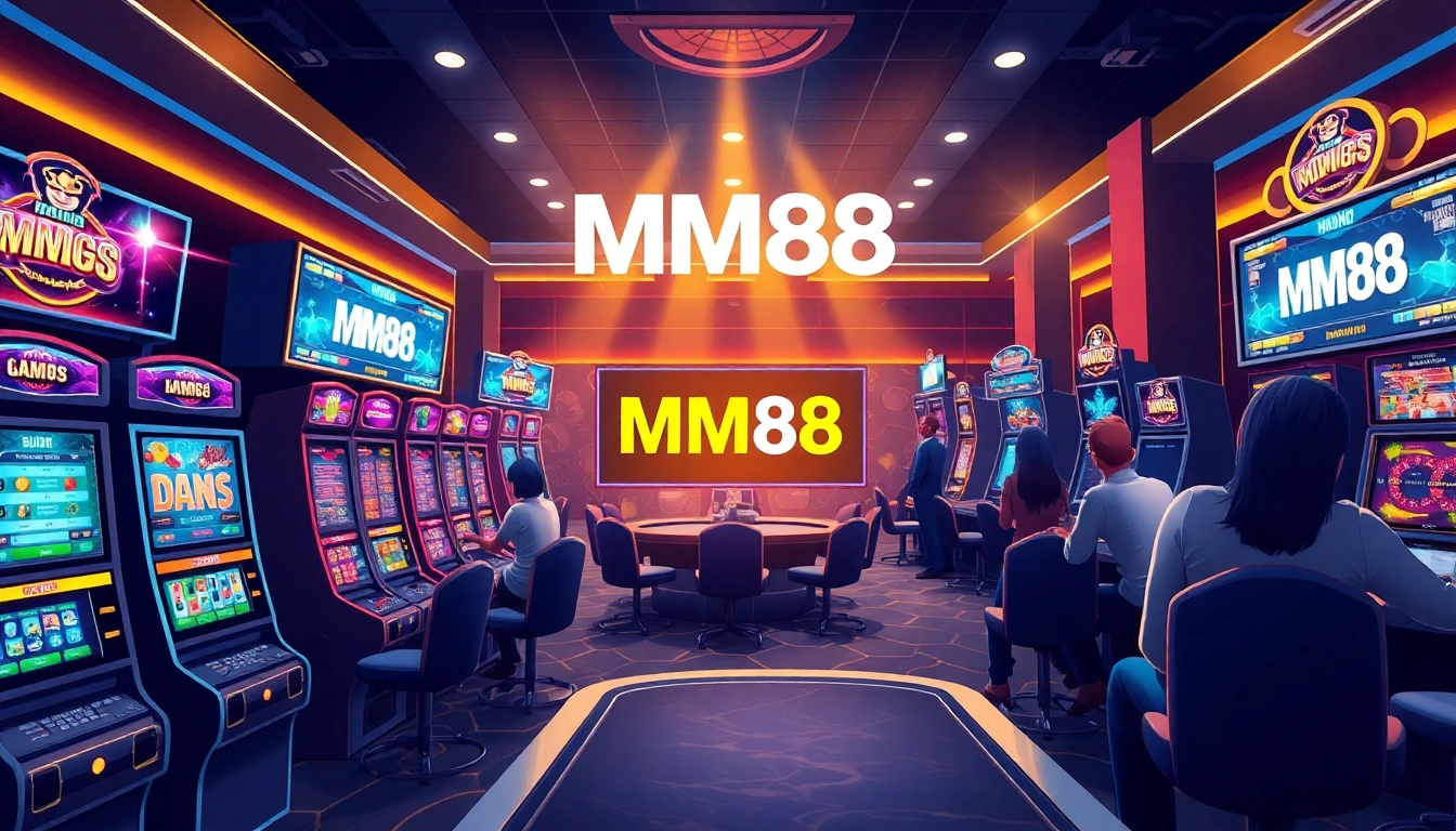 Experience the excitement of MM88 online gambling with vibrant casino games and digital interfaces.