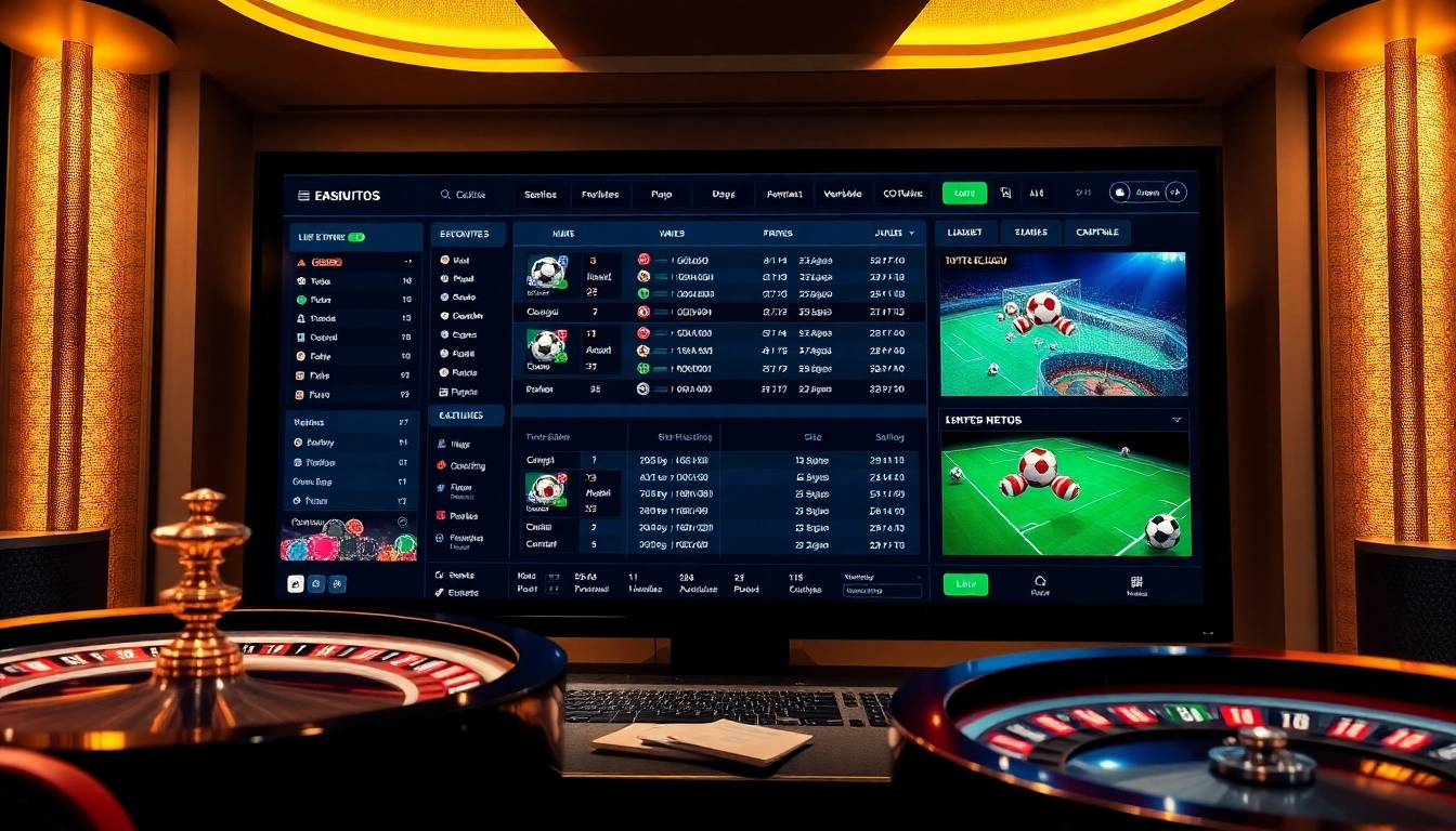 Engaging online gambling scene with แทงบอล betting options and live football matches.