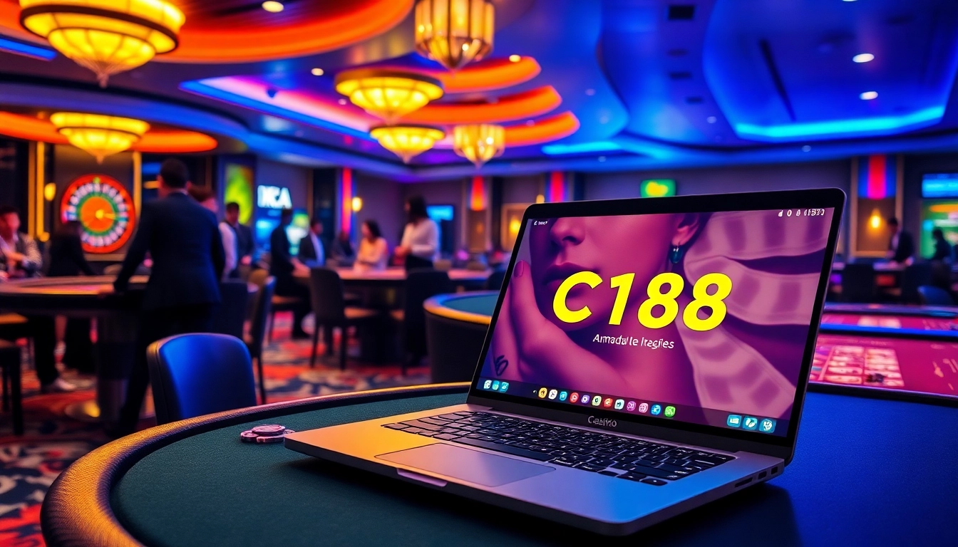 Exciting gaming action at C168 casino featuring vibrant tables and players.