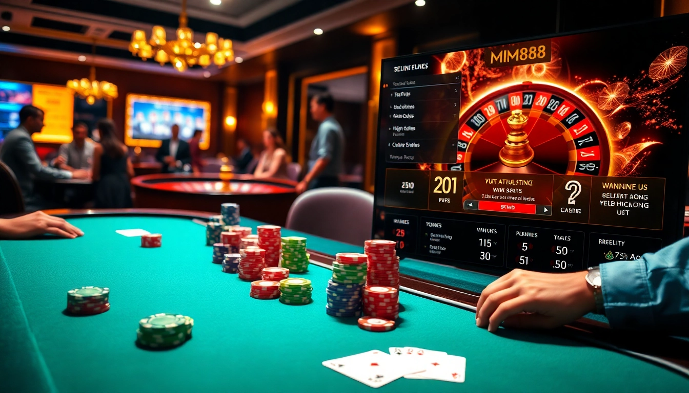 Experience thrilling gaming at https://mm88.vin/ with vibrant poker tables and high-stakes action.