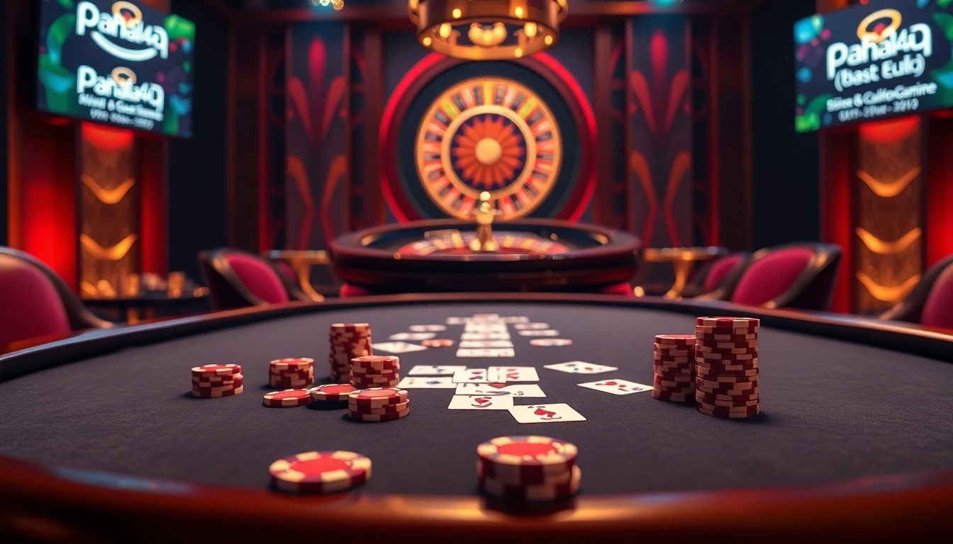 Experience the thrill of gambling with pahala4d's interactive poker and gaming setup.