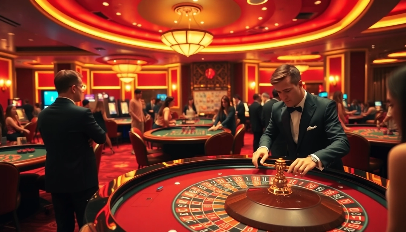 在優塔娛樂城的賭場活動中，熱情的玩家圍繞著輪盤桌，享受獨特的娛樂體驗。