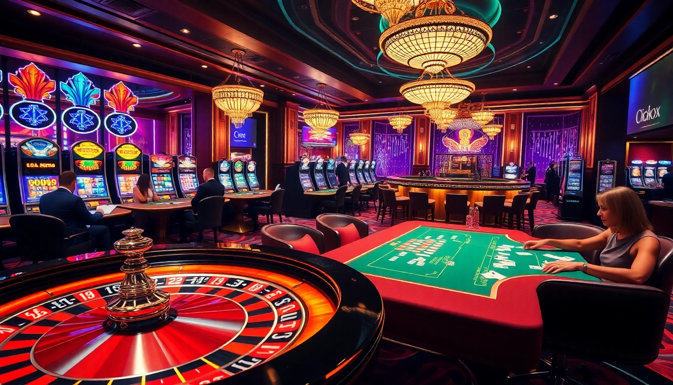 A dynamic casino floor scene with players engaging at a roulette table, showcasing the link 8xx in advanced gambling technology.